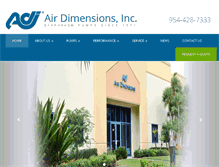 Tablet Screenshot of airdimensions.com